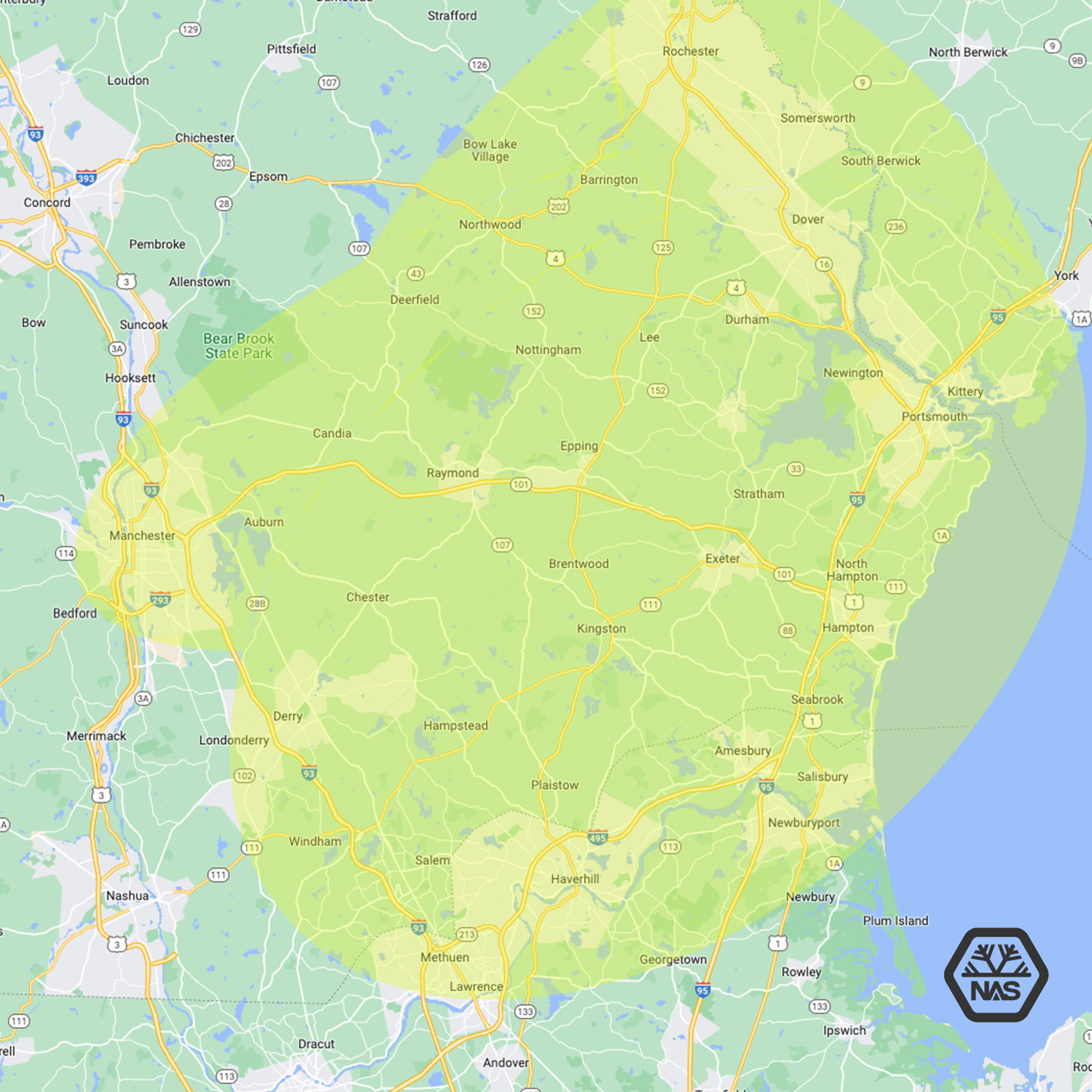highlighted map
